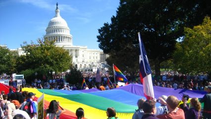 Der Juni-LGBT-Marsch gegen Trump